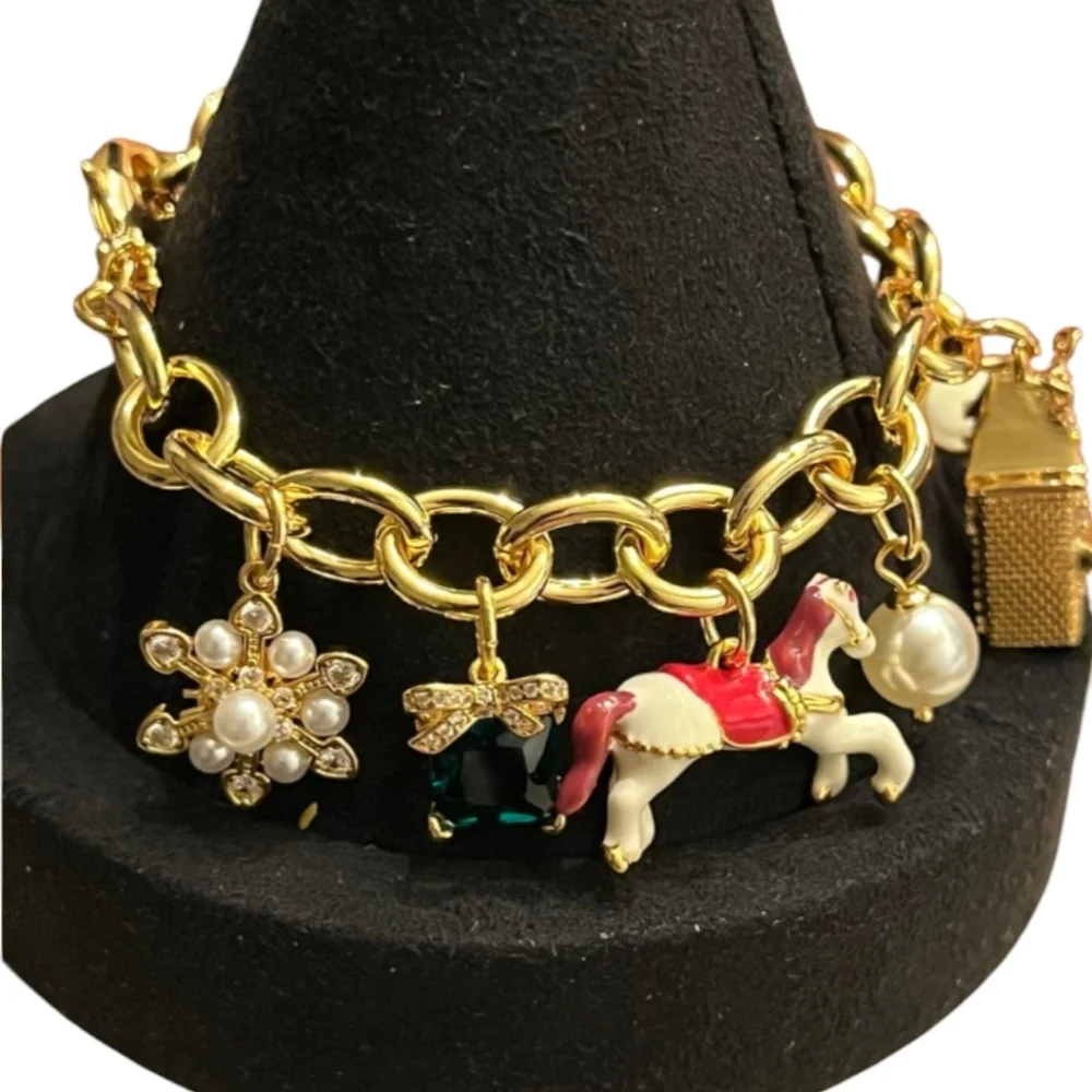 NWT NEW Kate Spade New York ♠️ Winter Wonderland Charm Bracelet